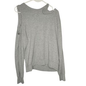 LNA Light Grey Sweatshirt with Cutouts Size M